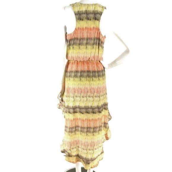 Parker Dress Silk Ruffle Watercolor Stripe Mini - Picture 5 of 7
